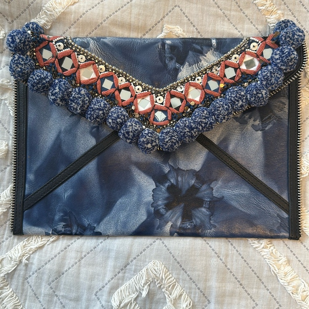 NWOT Rebecca Minkoff Leather Envelope Clutch